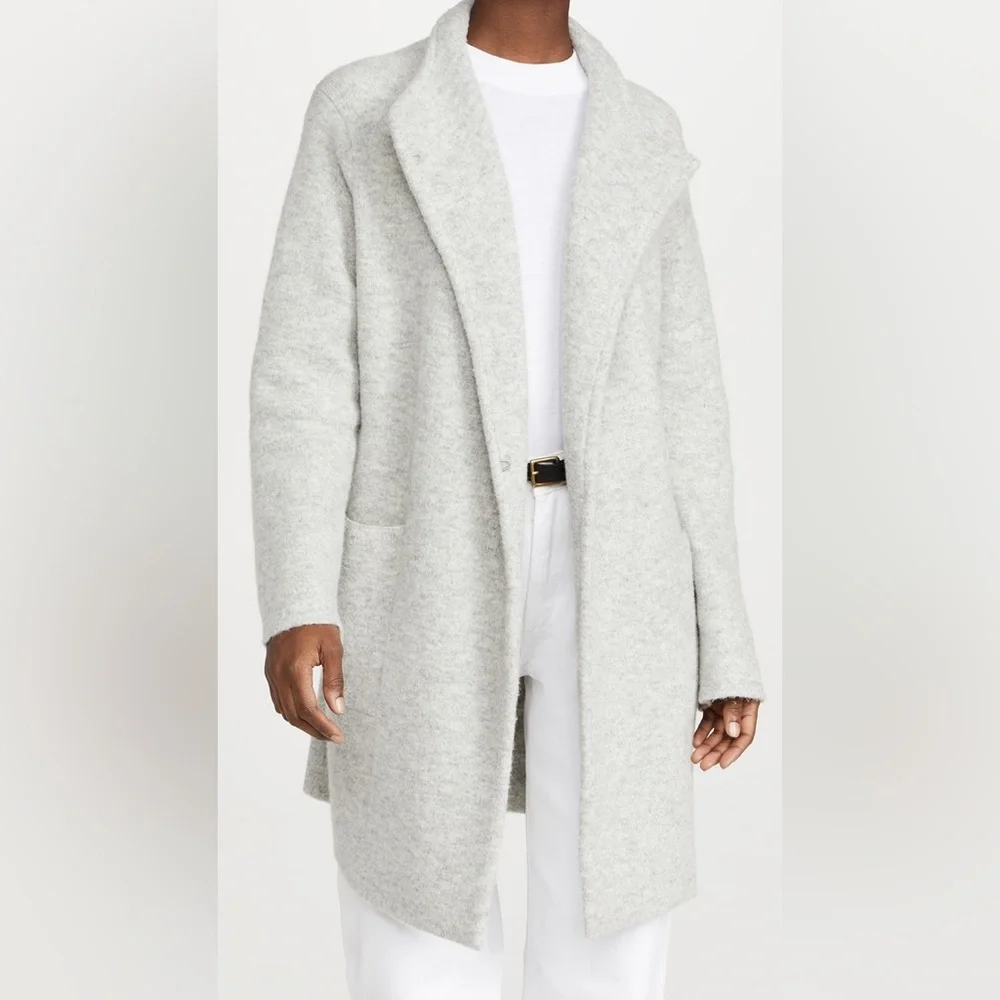 Vince clean edge cardigan coat size medium merino wool - Picture 2 of 13
